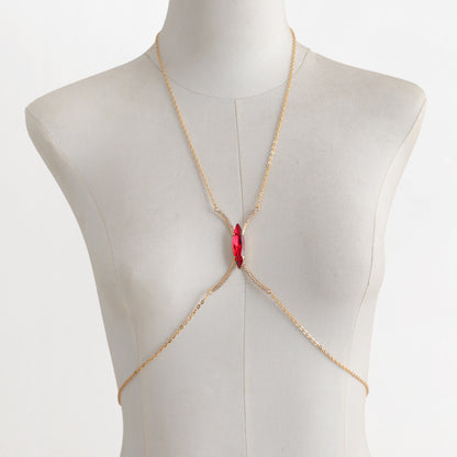 Red Gem Chest Chain