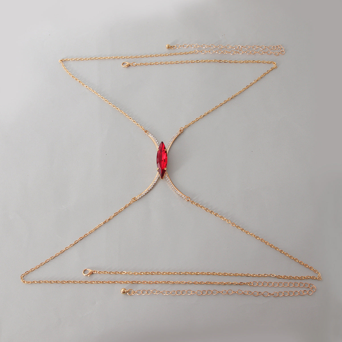 Red Gem Chest Chain