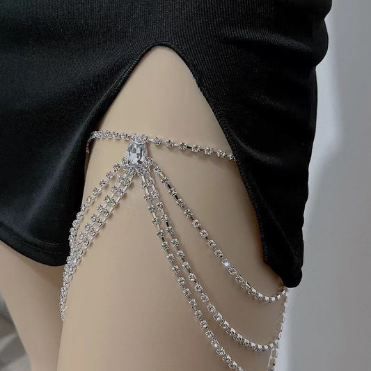 Crystal Veil Thigh Chain