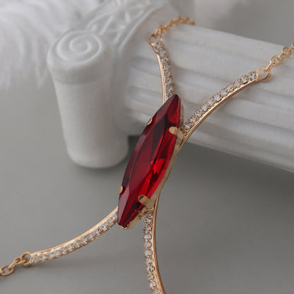 Red Gem Chest Chain