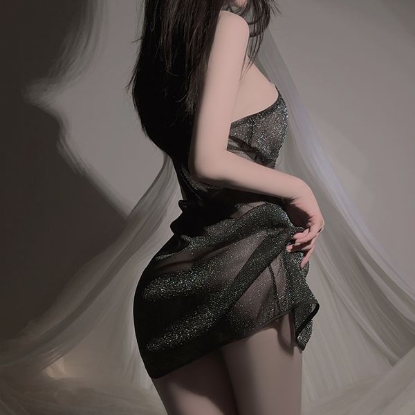 Sultry Nightclub Slit Dress