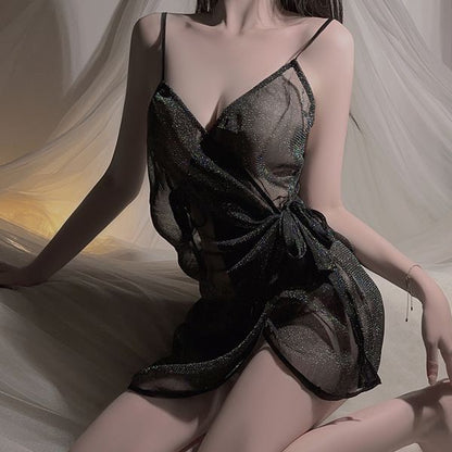 Sultry Nightclub Slit Dress